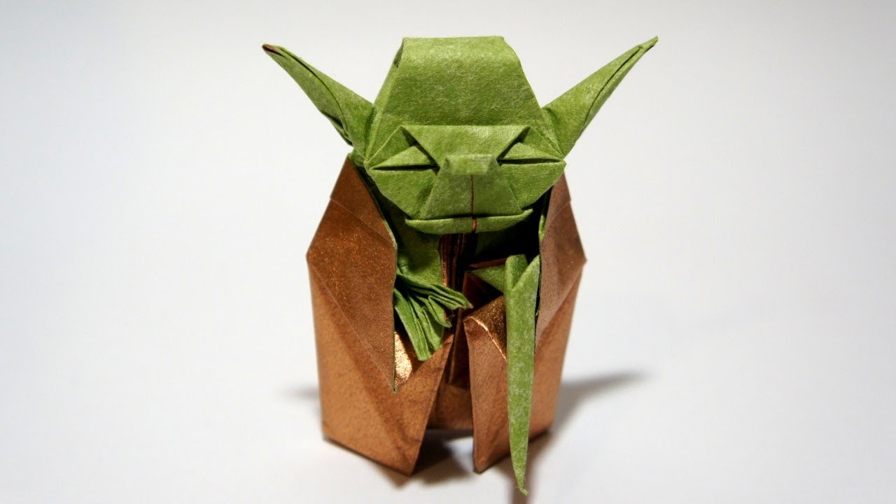 Origami jedi master yoda