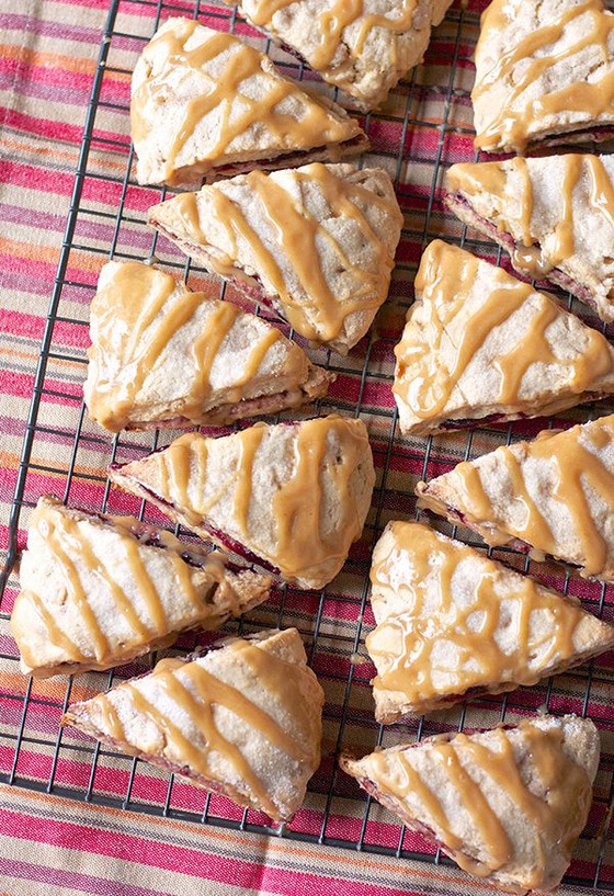 Peanut butter and jelly scones