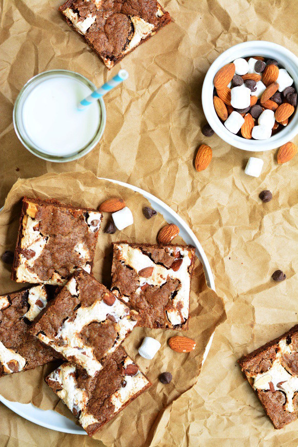 Rocky road cookie bars