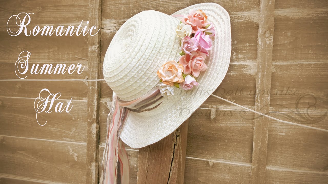 Romantic floral summer hat