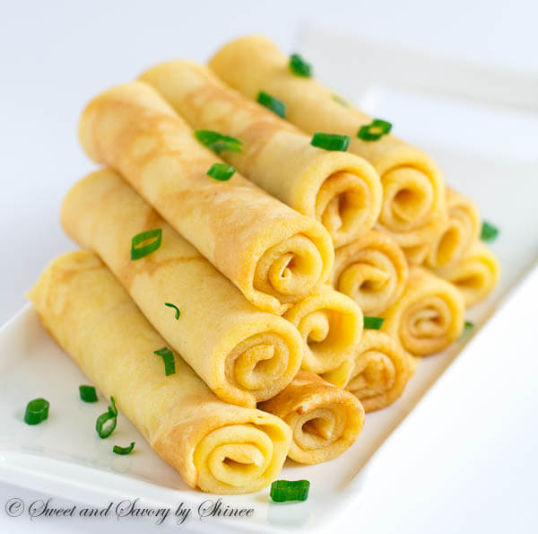 Savory cheese crepes