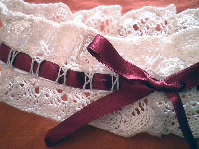 Siona's wedding garter