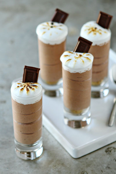 S'mores dessert shooters