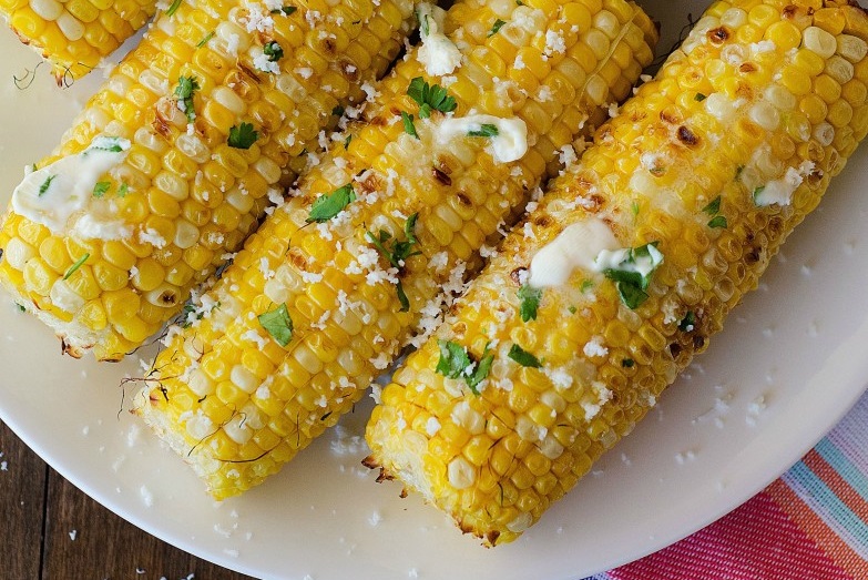 Sriracha beer butter grilled corn