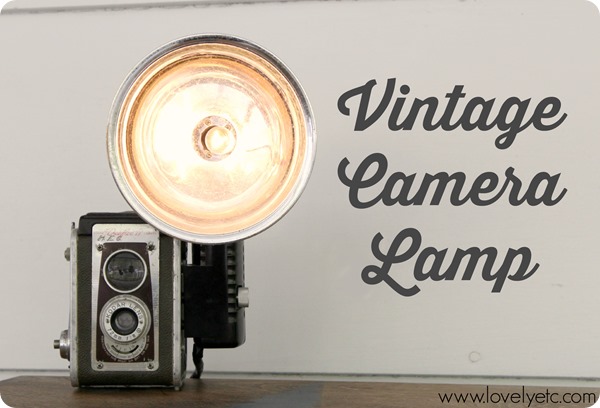 Vintage camera lamp