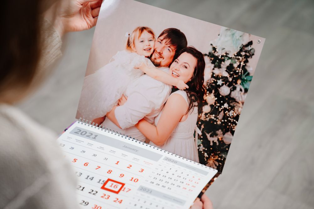 Family photo calendar