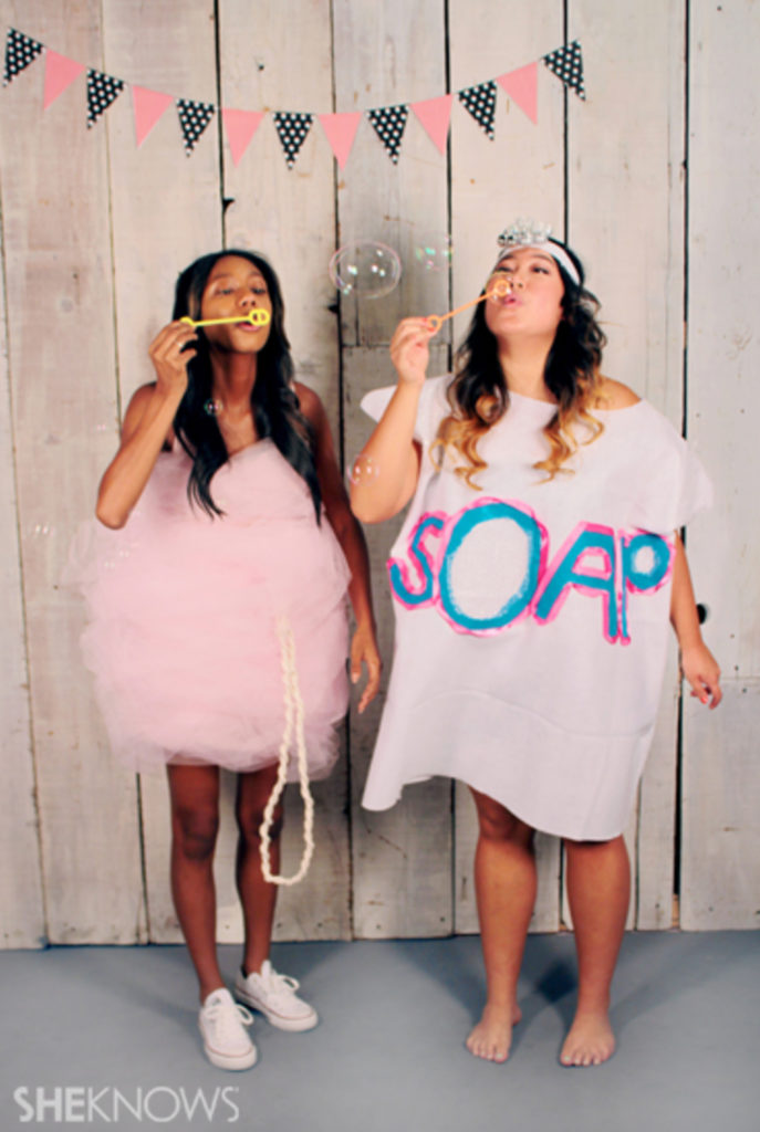 Soap & Loofah DIY Couples Costumes