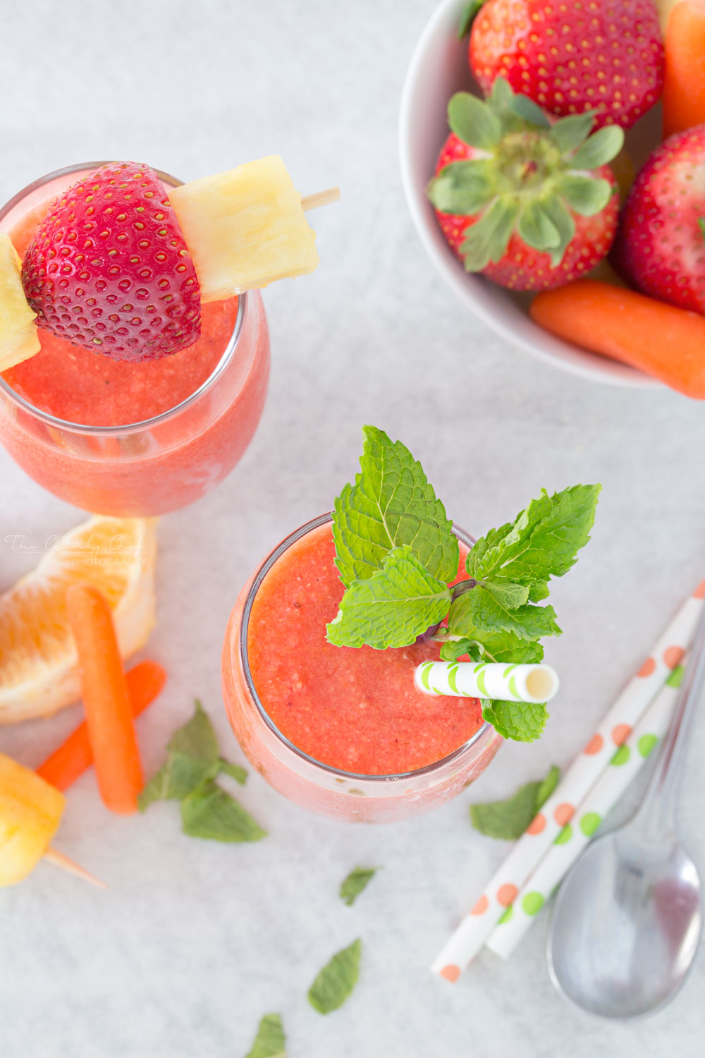 3 tropical carrot smoothies