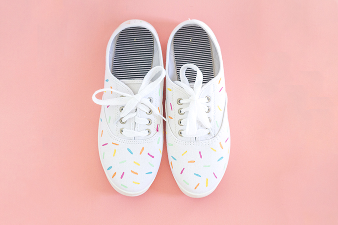 Diy sprinkle shoes