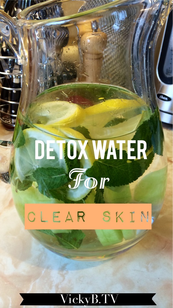 Detox water for clear skin