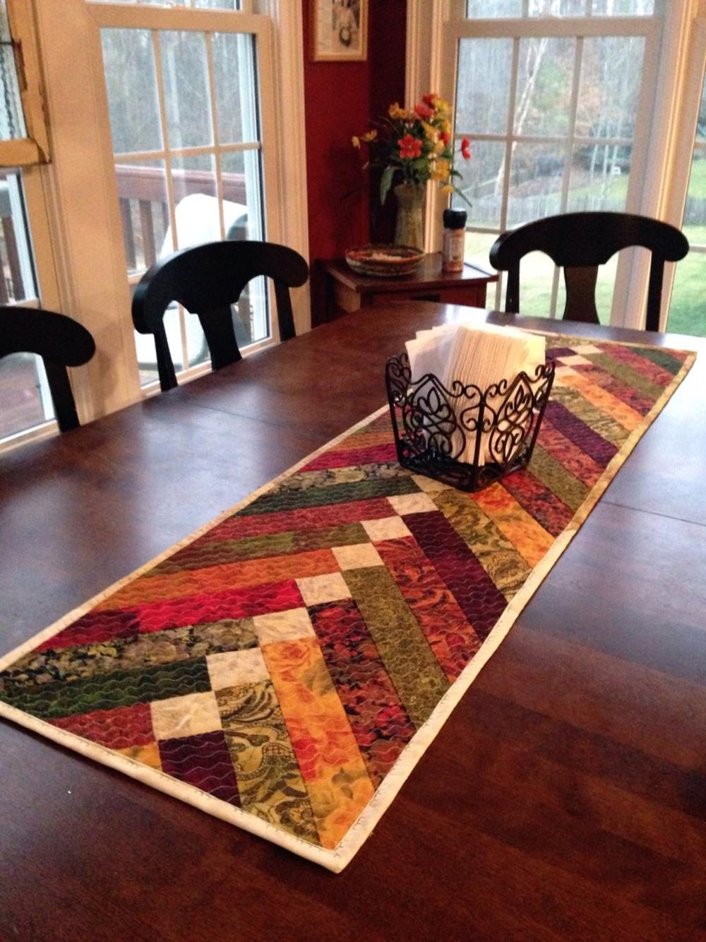 French braid table runner