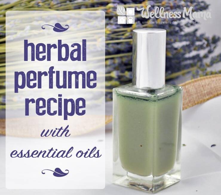 Herbal perfume recipe with essential oils