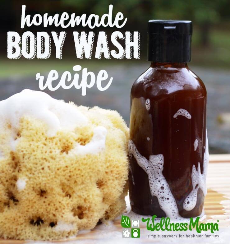 Homemade natural body wash recipe