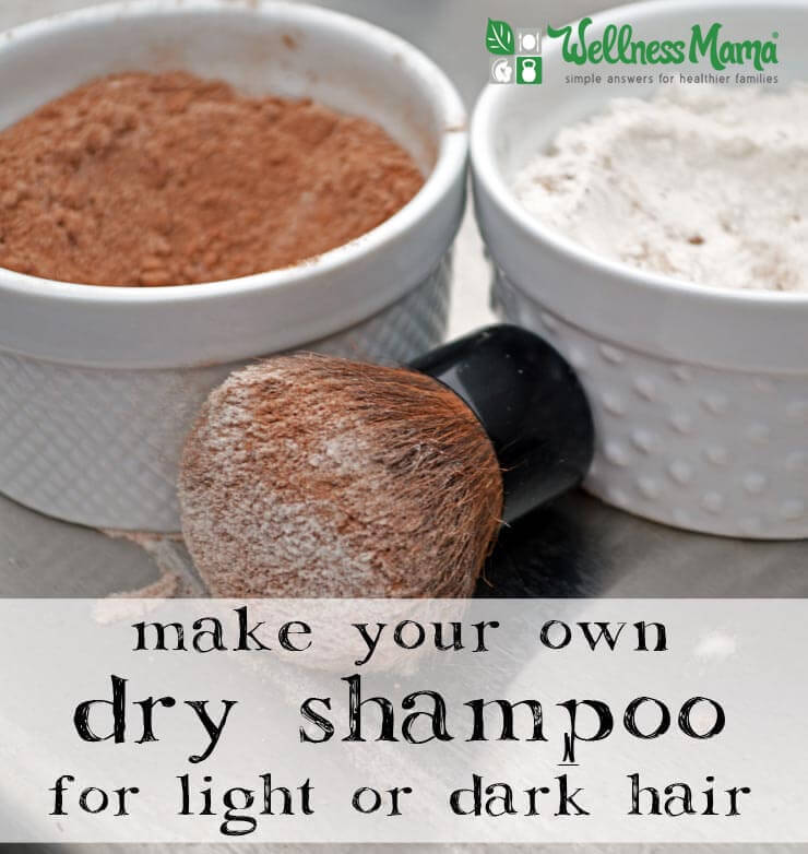 How to make your own dry shampoo for light or dark hair