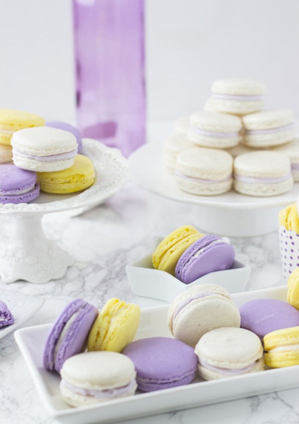 Lavendar macarons