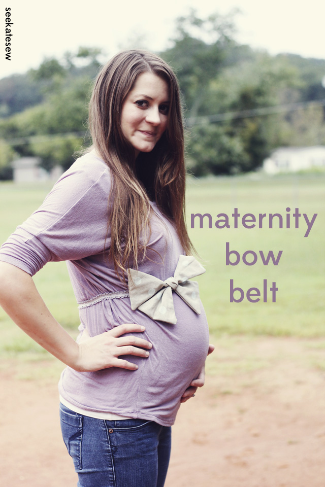 Maternity bow belt diy