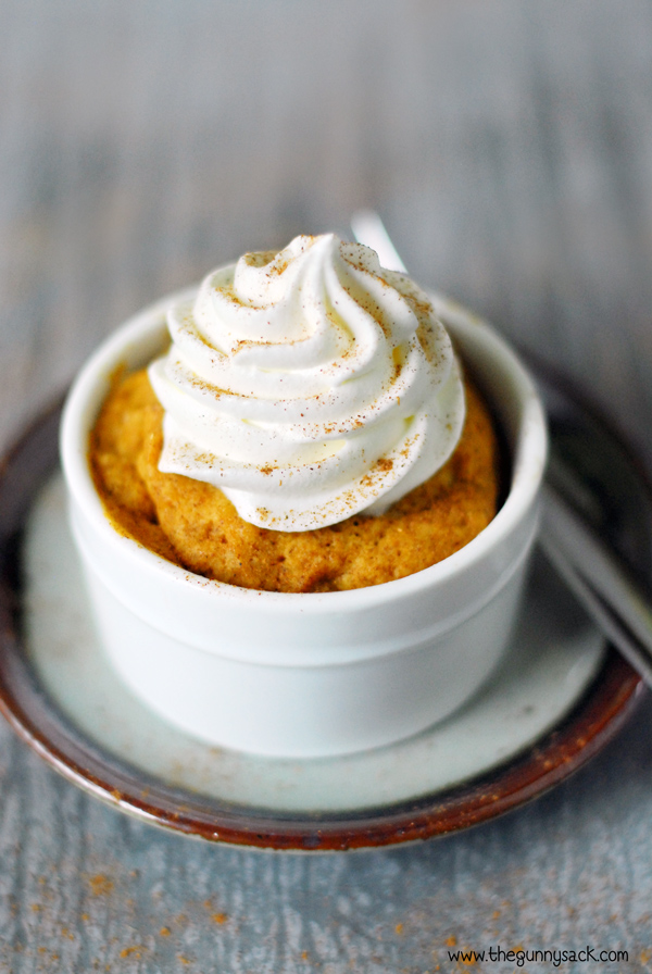 Microwave pumpkin cake recipe