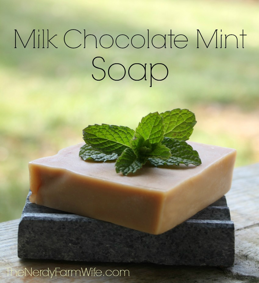 Milk chocolate mint soap recipe