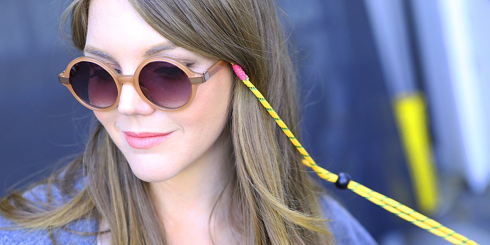 Nylon wrap sunglasses strap