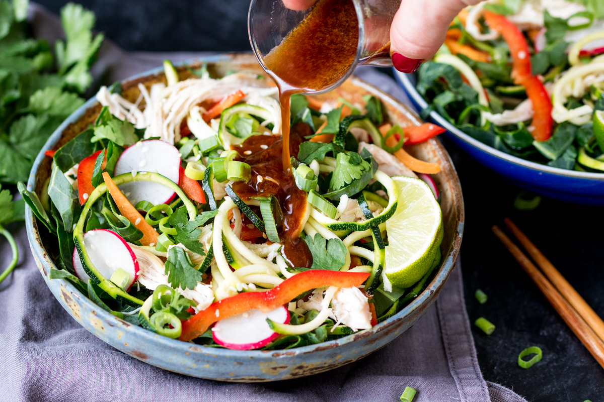 Thai chicken zoodle salad 2