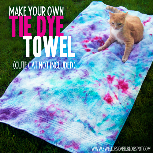 Tie dye towel