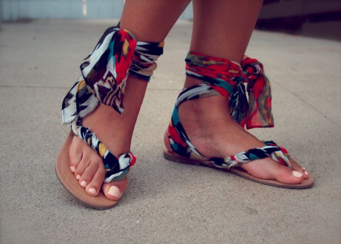 Fabric Strappy Sandal DIY