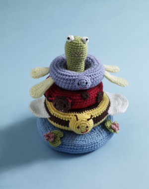 Crochet stacking toy