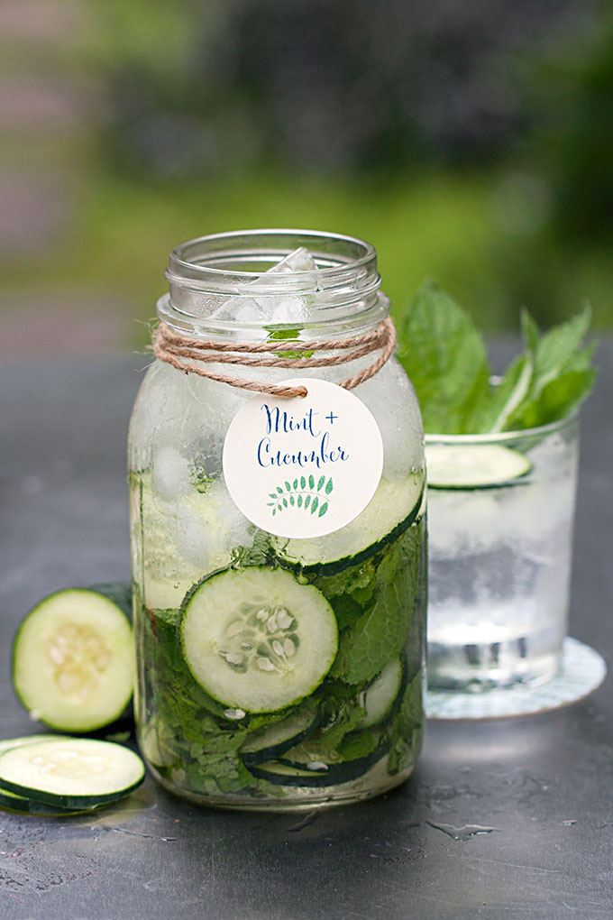 Cucumber and mint