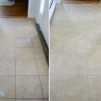 Diy grout cleaner before and after
