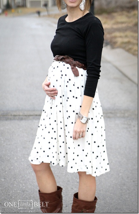 Diy maternity skirt