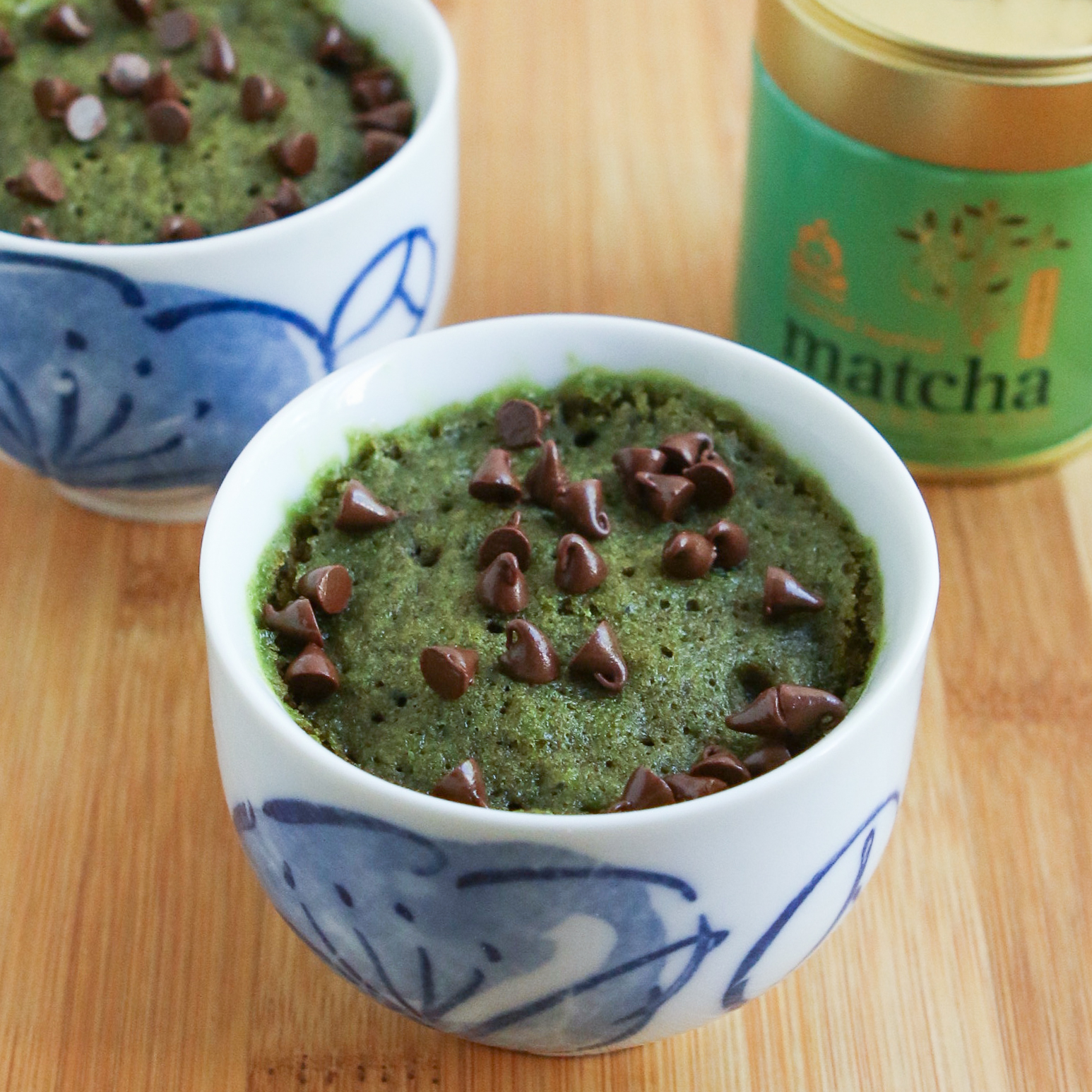 Matcha mug cake tea cups recipe