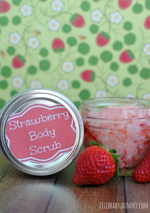 Strawberry body scrub diy