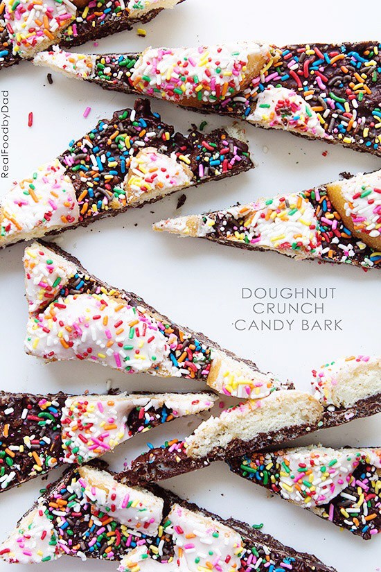 1 doughnut crunch candy bark