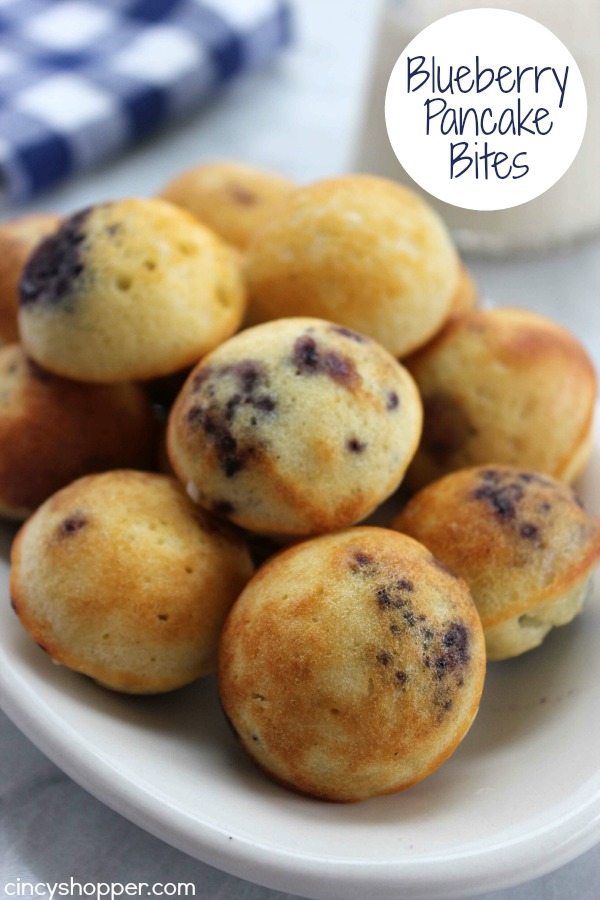 2 blueberry pancake bites