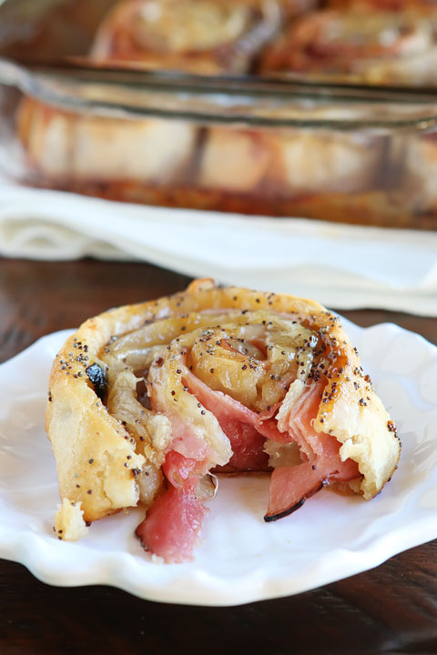 25 ham cheese party rolls