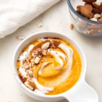 Carrot almond soup recipe for summer