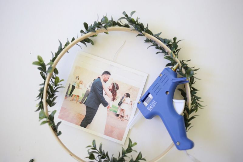 Diy floral photo display step7