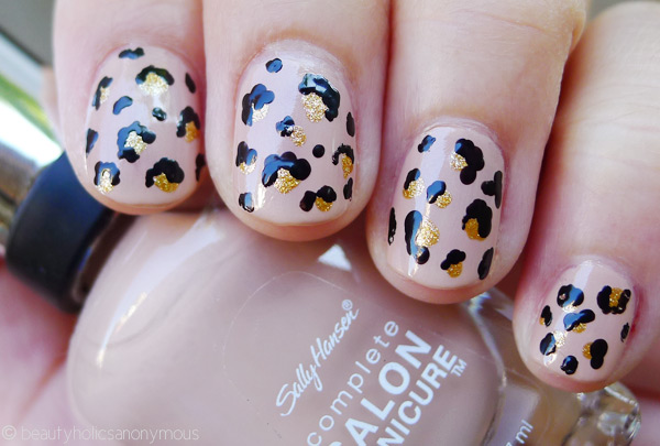 Diy leopard print nail art
