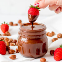Amazing homemade Nutella made with real chocolate for a luxurious treat!