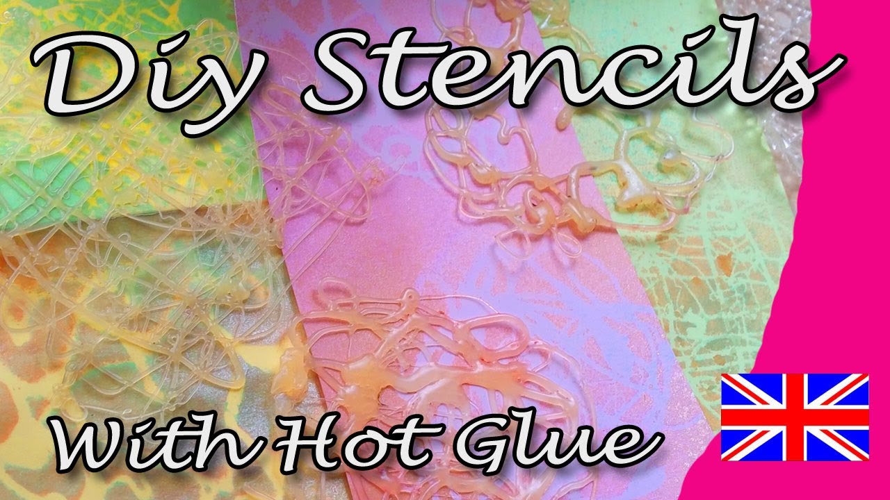 Hot glue stencils