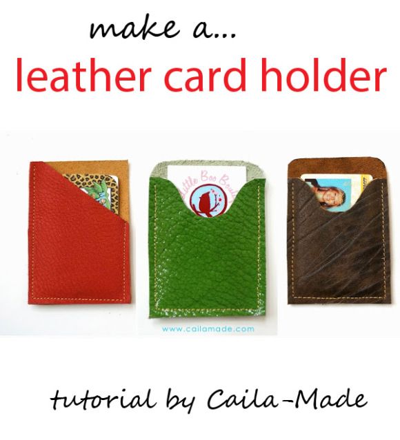 Leather card holder