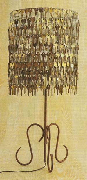 Old key lampshade