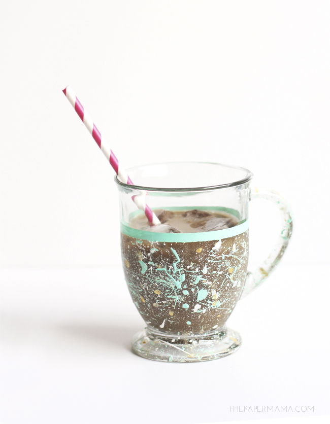 Paint splatter mug