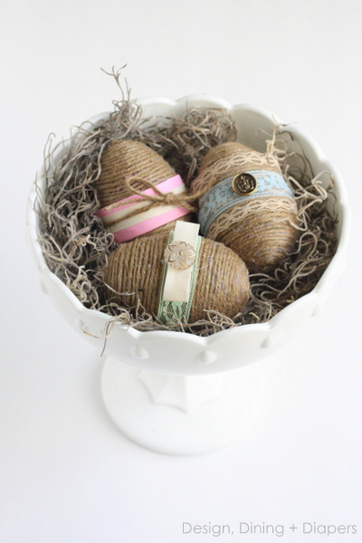 Shabby chic easter eggs