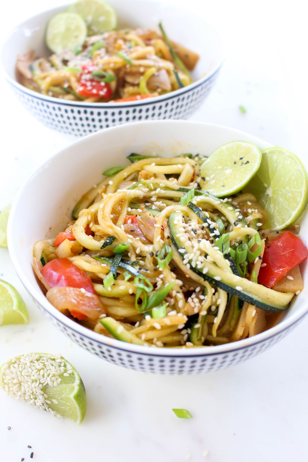 Thai red curry zoodles bowls
