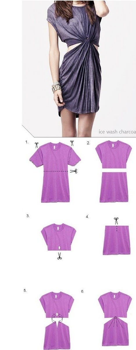 Twisted t shirt dress