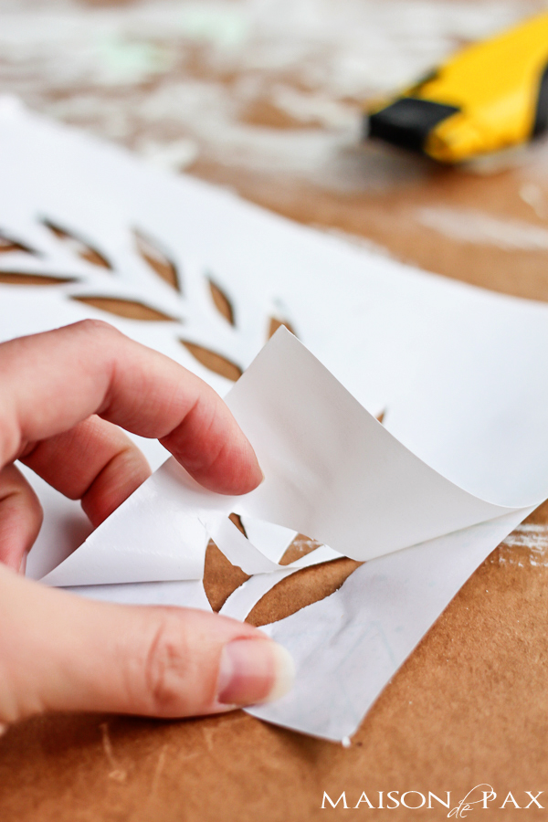 How To Put A Paper Stencil On A Pumpkin