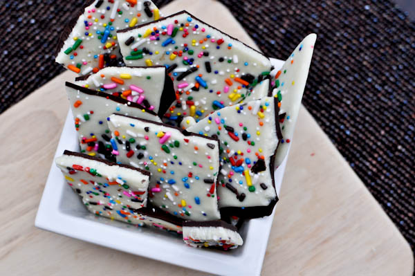 Cake batter bark