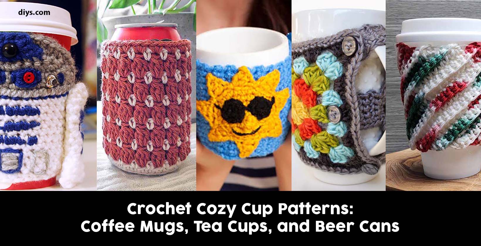 Crochet cozy cup patterns