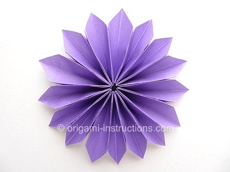 Origami dahlia